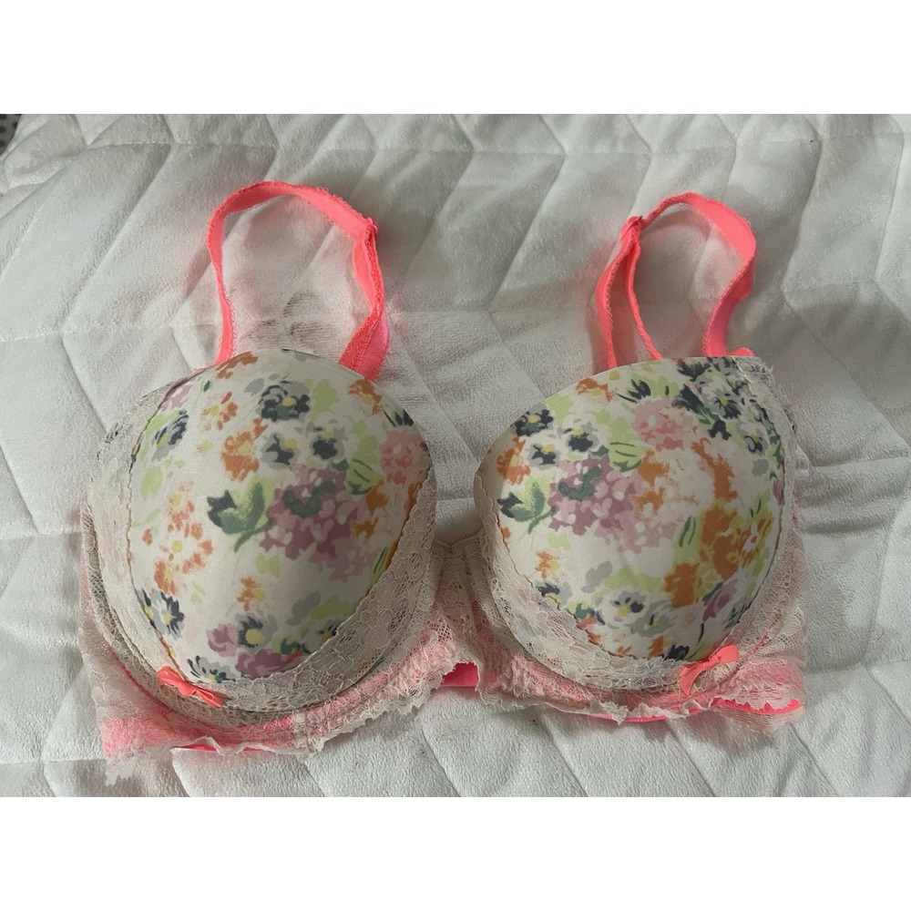 Victorias Secret Dream Angel's 32DDD Bra Lined Demi Floral & Lace